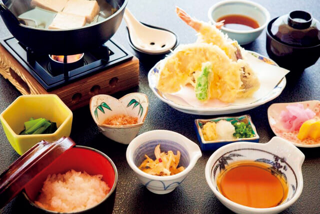 美食とともに富士の絶景を堪能