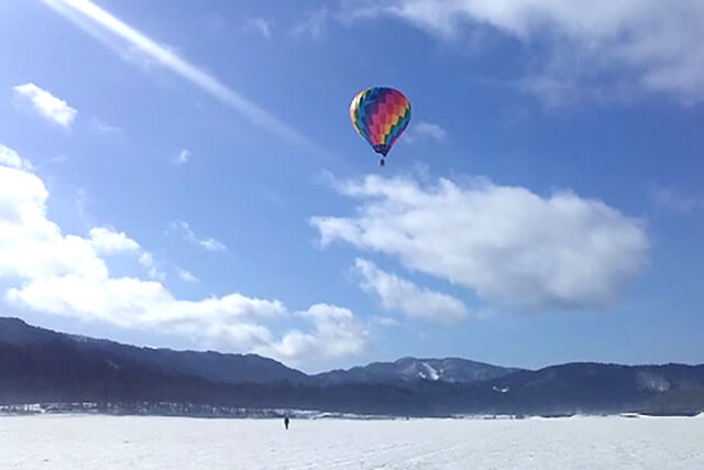 冬の熱気球係留体験