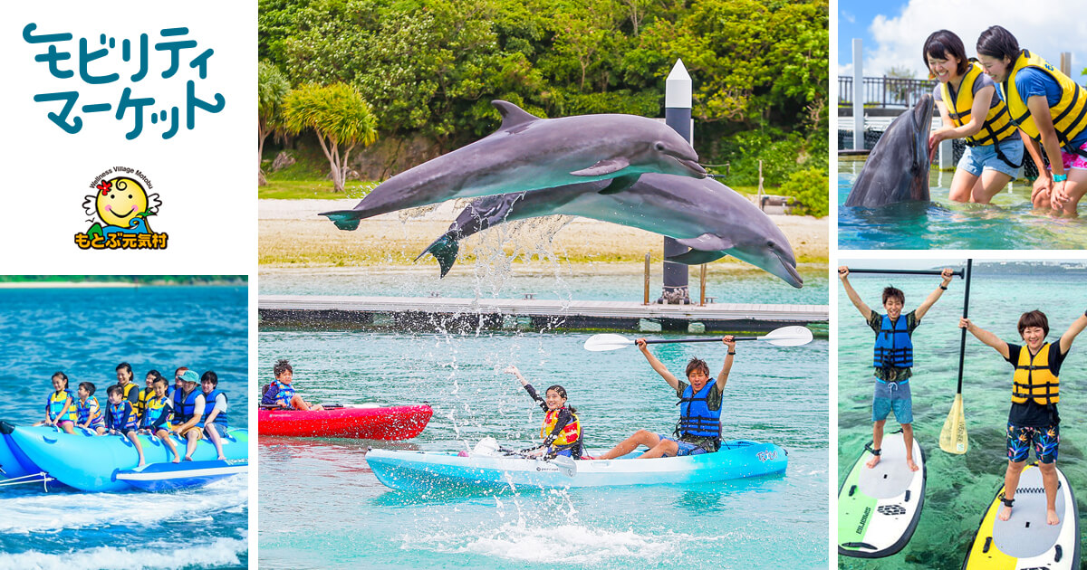 イルカと遊んでマリンスポーツと沖縄文化も体験できる「もとぶ元気村」