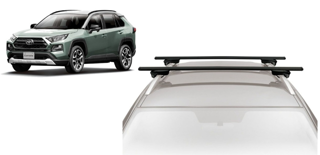 RAV4（ブリッジ型ルーフレール付き）ルーフキャリアセット・スルー 