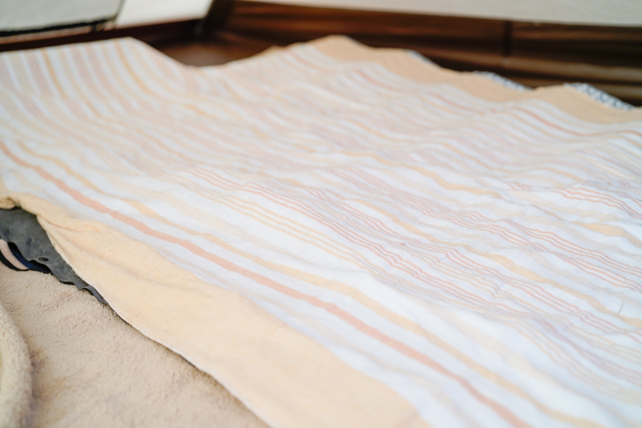 ブランケット、マットのあとに電気毛布