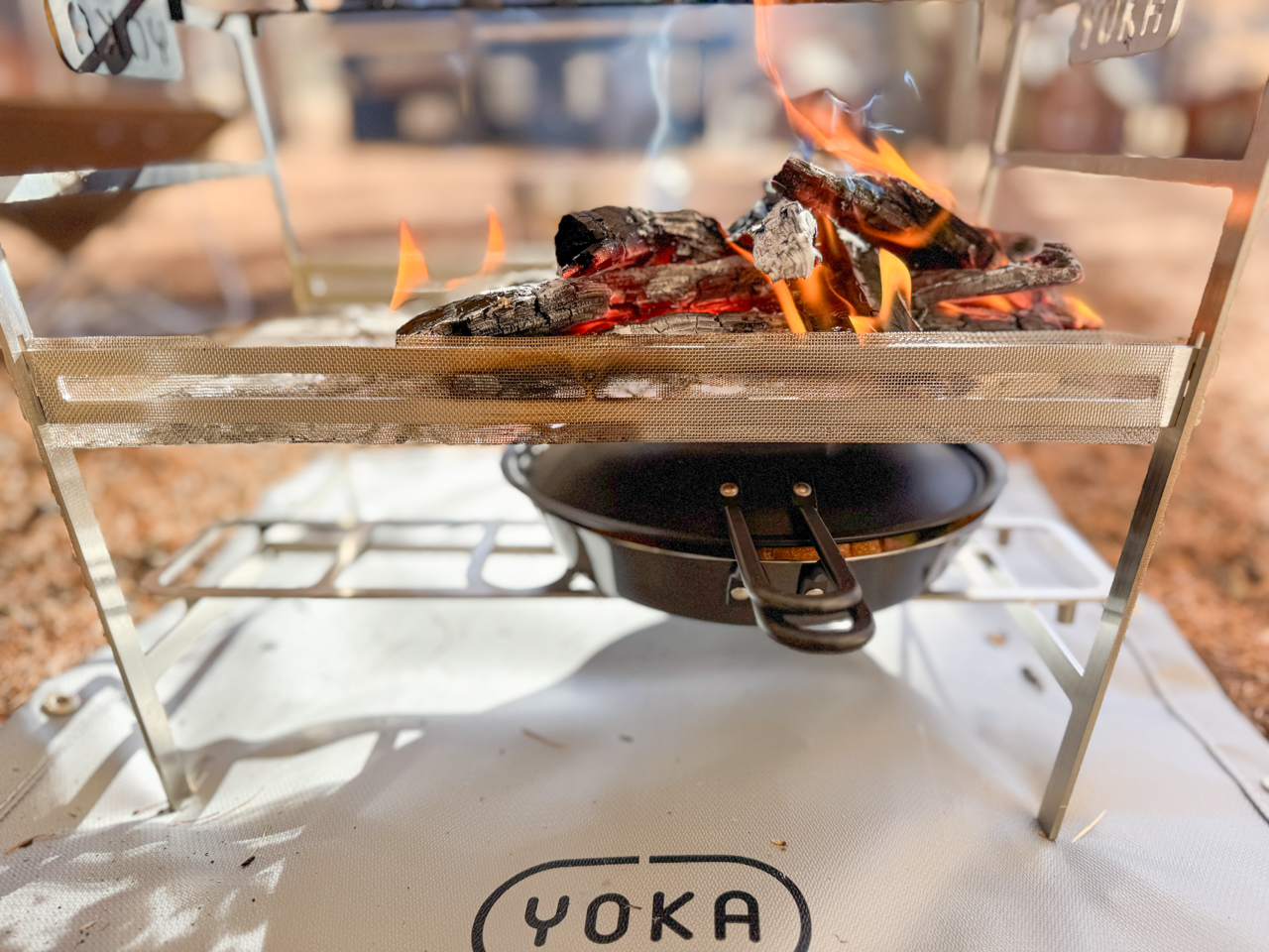 アウトドア料理がもっと楽しくなるYOKA「Cooking Fire Pit Light