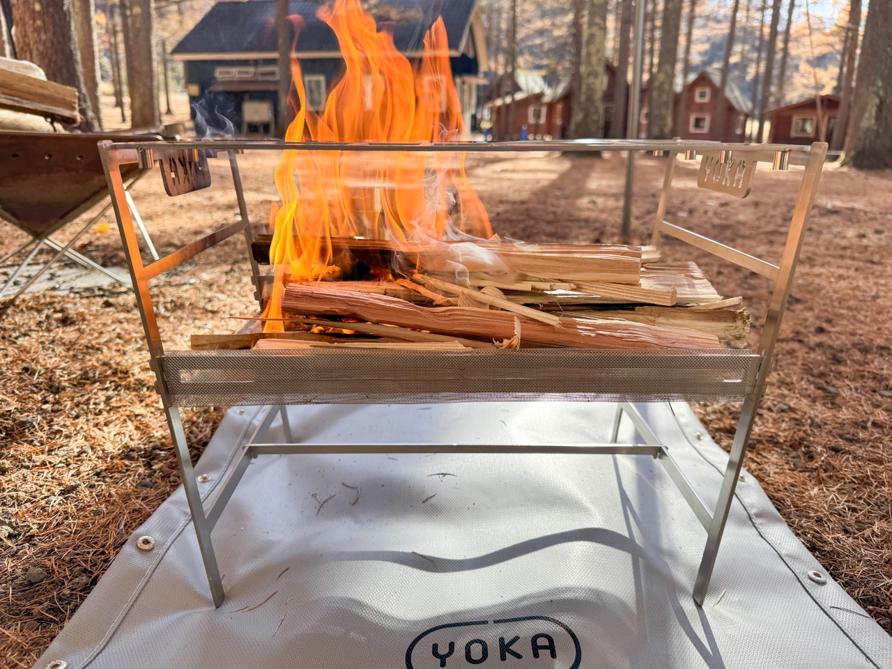 アウトドア料理がもっと楽しくなるYOKA「Cooking Fire Pit Light