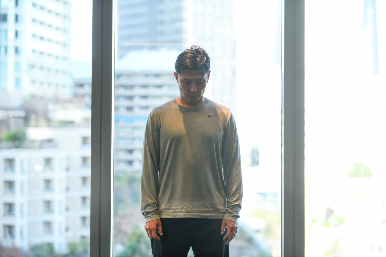 びしょ濡れのTシャツ