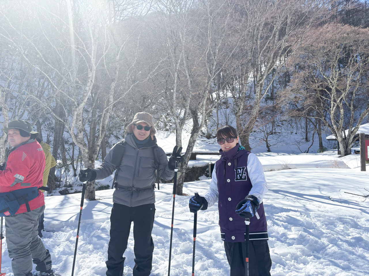 雪道歩行